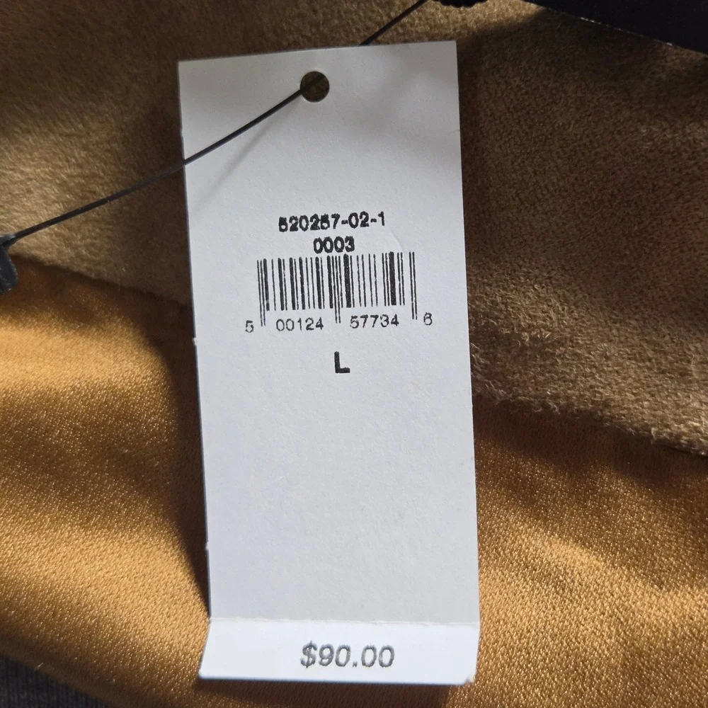 Banana Republic Mens Vegan Suede Shirt Snap Long Sleeve L Utility Minimalist NWT